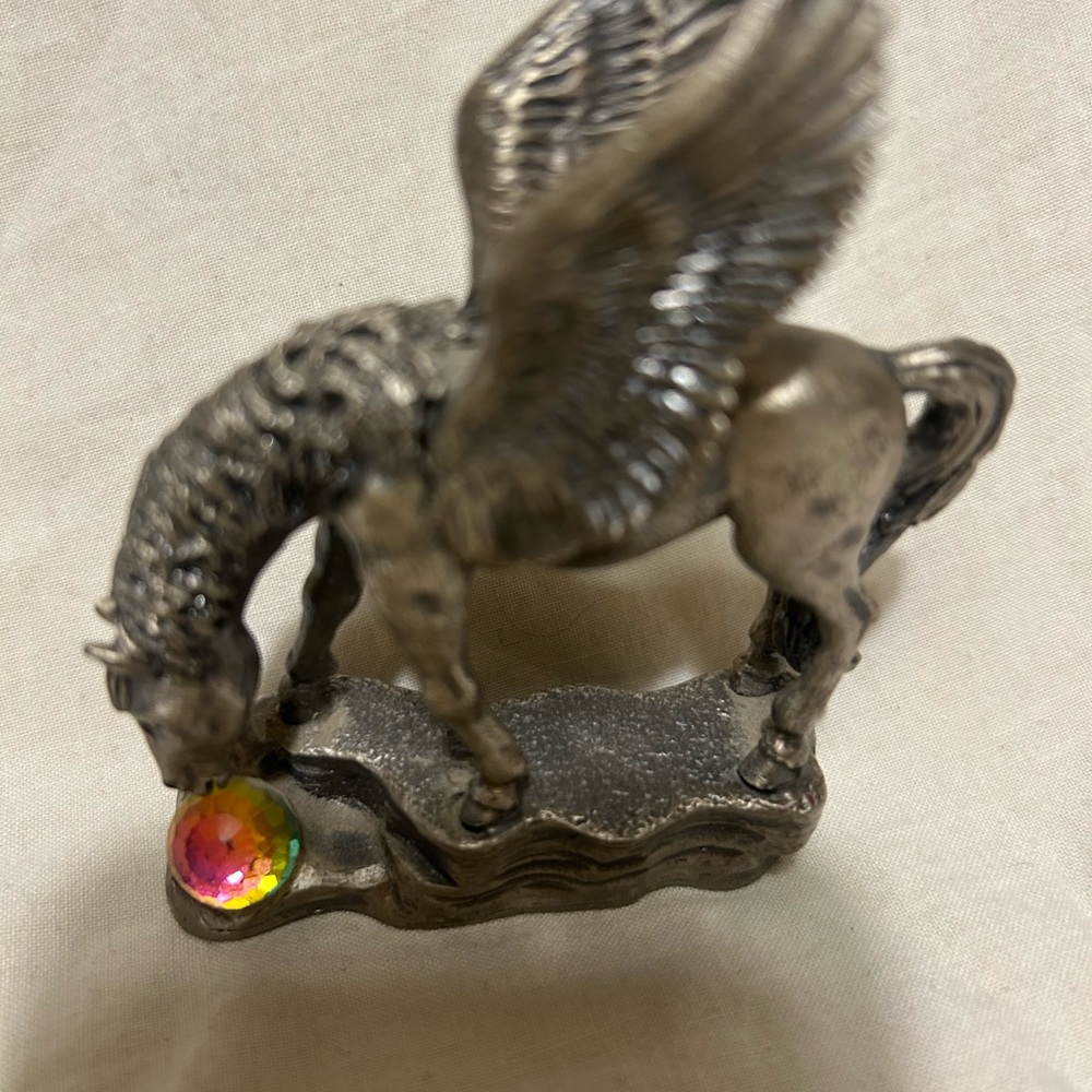 ASUS Silver Pegasus Figurine with rhinestone.